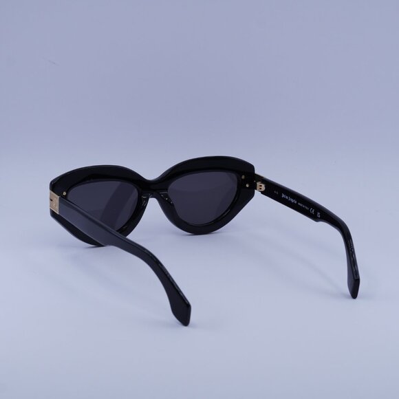 Palm Angels PERI10F MIRACLE 1007 Sunglasses Black Cat Eye Frame, Grey Lenses - Picture 7 of 11